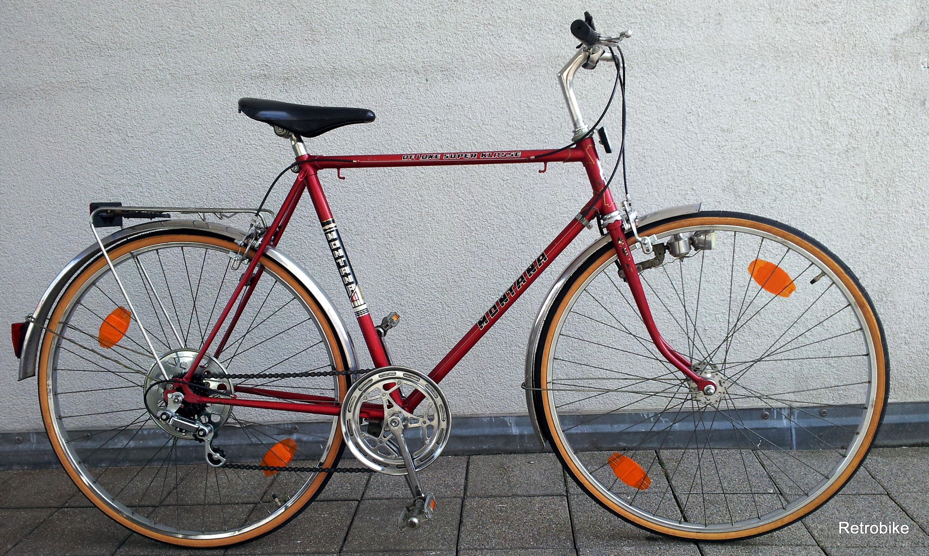 retrobikefranken - fahrrad rücklicht led batterielicht rückstrahler  schutzblech montage rot