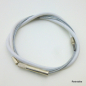 Preview: F&S Torpedo three speed shift cable white screw sleeve stop sleeve end cap compatible with blue red black thumb shift lever NOS