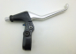 Preview: Bicycle brake leve left Ø 22.2 mm aluminum black silver