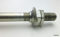 Preview: Bicycle front wheel solid axle FG 9.5 threaded rod 3/8" x 26 length 132mm cone lock nut set