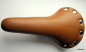 Preview: racing bike roadbike single speed Saddle retro look rivet leather look color selection black brown white