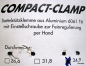 Preview: Mounty compact clamp Sattelklemme Ø 34,9 mm schwarz