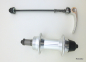 Preview: Quando Hinterrad Nabe Speiche 36 Loch Schnellspanner quick release Schraubkranz BSA 7 fach Rennrad