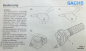 Preview: Sachs Pentasport Typ H 5213 gear hub cable 1400mm set accessory 1. Generation 1 shift cable black elongated click box NOS