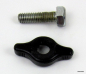 Preview: Shimano Positron wing nut plastic black with M5 hex nut shift lever spare part for 2x5 or 2x6 NOS