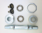 Preview: Thun square 4-edge bottom bracket spindle axle bearing cup lock nut JIS BSA set 80's