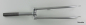 Preview: rigid fork  26 inch  bicycle  threaded shaft 1 inch  25.4mm  steel frame silver metallic