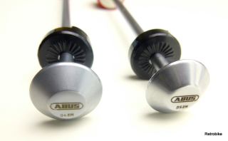 ABUS NutFix M5 RD Rot Achse Einbaubreite 100mm 135mm Gravitationstechnologie Diebstahlschutz Steckachse Vorderrad und  Hinterrad Laufrad Set