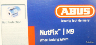 ABUS NutFix M9 x1 blau Gravitationstechnologie Diebstahlschutz Vollachse Vorderrad Laufrad