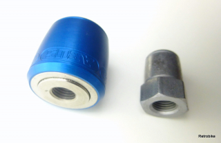 ABUS NutFix M9 x1 blau Gravitationstechnologie Diebstahlschutz Vollachse Vorderrad Laufrad