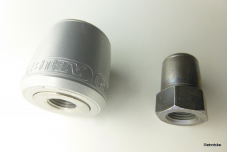 ABUS NutFix 3/8 Zoll silber Gravitationstechnologie Diebstahlschutz Vollachse Hinterrad Laufrad