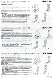 Sachs Torpedo T3 servo click 3 speed shifter set  415  515  H3111  T3  3 gear hubs IGH NOS
