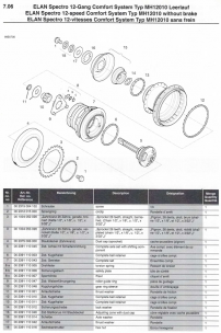 Preview: Elan Spectro 12 Gang Typ MH12110 Rücktrittbremse und Elan Spectro 12 Gang Typ MH12010 Leerlauf
