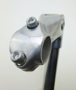 Preview: Ergotec Lenker Vorbau WH5202GK verstellbaren Schaftvorbau silber Niro 25,4mm Schaftdurchmesser City Trekking Fahrrad