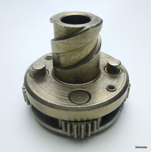 F&S Modell 55 Innerer Antreiber 4 Zapfen 4 Planetenräder Torpedo Dreigang Getriebenabe Nabe 50er Jahre NOS