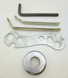 Fahrrad Satteltasche Werkzeugtasche schwarz mit Bordwerkzeug NOS