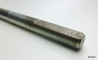 Fahrrad Vorderrad Achse FG 9,5 Gewindestange 3/8" x 26 Vollachse VR Länge 132mm