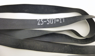 Felgenband mit Ventilloch 25-507 17mm Breite Gummi 24 Zoll
