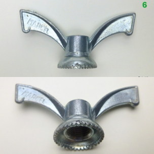 Flügelschraube Flügelmutter FG 9,5 oder 3/8" x 26 Hinterrad Achse verschiedene Hersteller