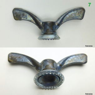 Flügelschraube Flügelmutter FG 9,5 oder 3/8" x 26 Hinterrad Achse verschiedene Hersteller