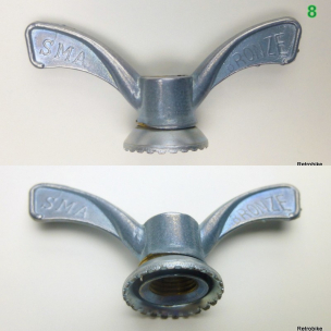 Flügelschraube Flügelmutter FG 9,5 oder 3/8" x 26 Hinterrad Achse verschiedene Hersteller