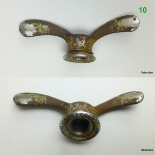 Flügelschraube Flügelmutter FG 9,5 oder 3/8" x 26 Hinterrad Achse verschiedene Hersteller