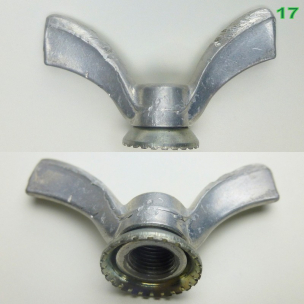 Flügelschraube Flügelmutter FG 9,5 oder 3/8" x 26 Hinterrad Achse verschiedene Hersteller