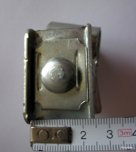 Preview: Saddle clamp for rail galvanized silver rail width approx. 23mm