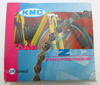 KMC Z92 bicycle chain 1/2 "x 3/32" 6-7-8 speed up to 24 gears 116L silver road bike MTB trekking BMX cruiser