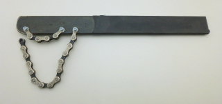 Chain whip sprocket pulle remover lockring with Campagnolo Record C9 chain