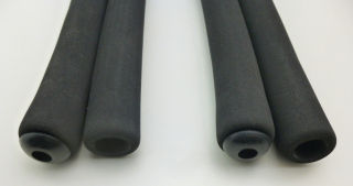 handlebar cover 4-piece set with bar end plugs black aero handlebar multi-functional handlebar horn bar  rowing machine handlebar