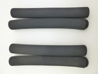 handlebar cover 4-piece set with bar end plugs black aero handlebar multi-functional handlebar horn bar  rowing machine handlebar