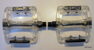 M-Wave Pedale 9/16 Käfig transparent Kunststoff BMX MTB