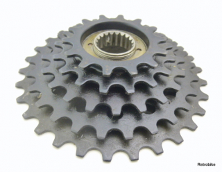 Maillard Atom free wheel sprocket 5 speed cogs 14 to 30 teeth BSA 60s NOS