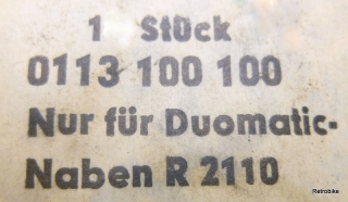 F&S Duomatic friction spring R 2110 Sachs spare part 0113 100 100