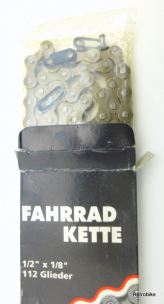 Preview: Point bicycle chain gear hub and 1 speed single speed 1/2" x 1/8" chain links assembly chain lock ferder lock