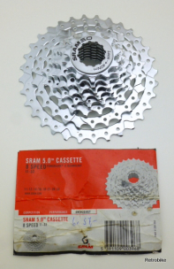 SRAM 5.0 PowerGlide II PG -850 Steckkranz Zahnkranz 8 fach silber 11-32 Zähne MTB ATB