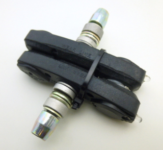 Promax i-Pad brake pad LED Bremslicht rot v-brake Bremsschuhe Bremsbeläge Alu Felgenbremse 70mm mit Gewindebolzen