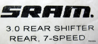 SRAM 3.0 rear shifter 7 speed  twist shifter