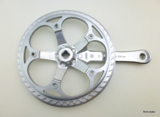 Sachs AC130 Rennrad Kurbel 1 fach 48 170 Alu Hosenschutzring bash guard