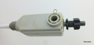 Sachs Huret Elysee thumb lever 7 speed rear derailleur shift cable outer casing white road bike set 90s