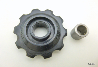 Preview: Sachs Huret Schaltwerk Ersatzteil Schaltröllchen Schaltrolle mit Lagerbuchse gearshift wheels volants de changement de vitesse