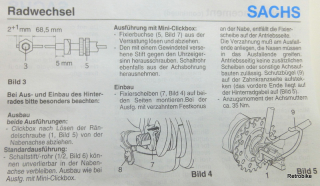 Sachs Pentasport Typ H 5213 gear hub cable 1400mm set accessory 1. Generation 1 shift cable black elongated click box NOS