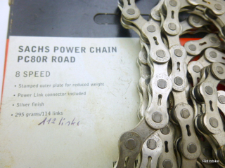 Sachs Sram Power Chain PC80R 1/2 x 3/32" Fahrradkette 112 Glieder 8 fach MTB ATB road bike 90er Jahre NOS