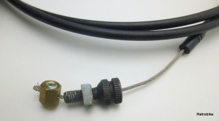 Preview: Sachs Super 7 Schaltdrehgriff  Drehgriffschalter 7 fach Nabenschaltung Schaltzughülle Länge 1500mm