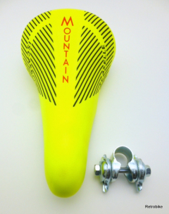 Saddle Iscaselle Mountain made in Italy color neon yellow 90s ATB MTB NOS