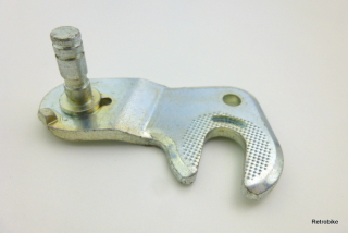 Rear derailleur adapter with bolt for holding derailleur steel frame