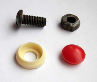 Preview: Chain guard screw M5x10 + washer + blind cap