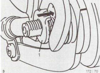 Fixierscheibe mit Haltenase Sram 65 0517 110 100 verstärkte Ausführung Montage links