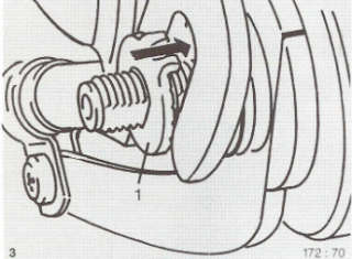 Fixierscheibe mit Haltenase Sram 65 0517 110 100 Montage links